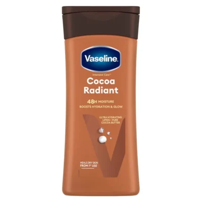 خرید و قیمت لوسیون بدن وازلین مدل کاکائوVaseline Cocoa Radiant حجم 200 میلی لیتر
