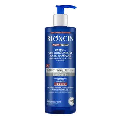 خرید و قیمت شامپو مو بیوکسین مردانه کافئینه ضد شوره و ضد ریزش مو BIOXCIN حجم 500 میلی لیتر
