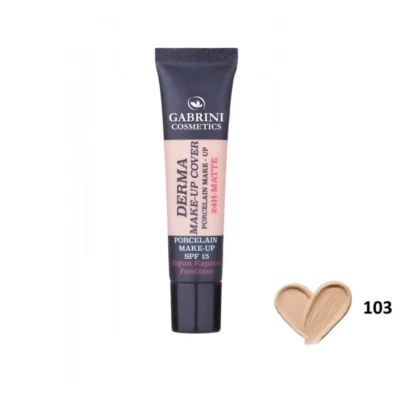 خرید و قیمت کرم پودر مات گابرینی درما GABRINI شماره 103 حجم 40 میلی لیتر
