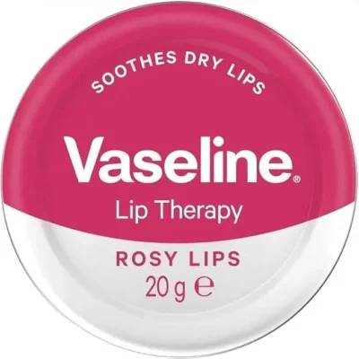 خرید و قیمت بالم لب وازلین صورتی مدل گل رز Vaseline ROSY LIPS حجم 20 میلی لیتر