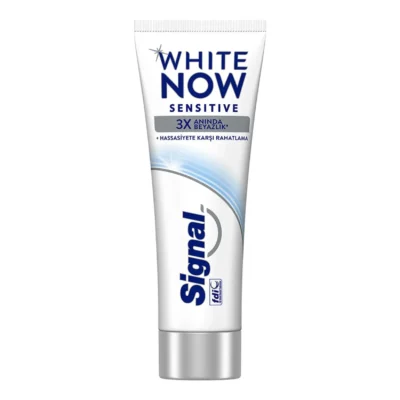خرید و قیمت خمیر دندان سیگنال مدل وایت ناو 3X مخصوص دندان های حساس Signal WHITE NOW حجم 75 میلی لیتر