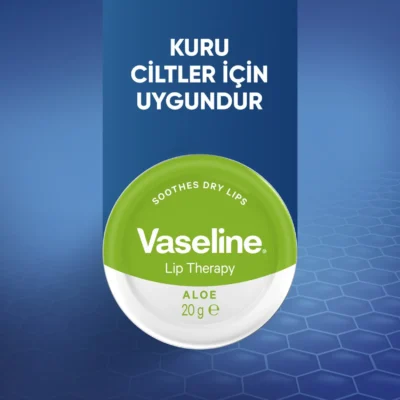 خرید و قیمت بالم لب وازلین سبز مدل آلوورا Vaseline ALOE حجم 20 میلی لیتر