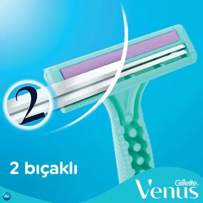 خرید و قیمت خود تراش زنانه دو تیغ ژیلت ونوس Gillette Simply Venus بسته 4 عددی
