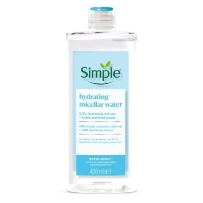 خرید و قیمت میسلار واتر آبرسان سیمپل Simple Hydrating Micellar Water حجم 400 میلی لیتر