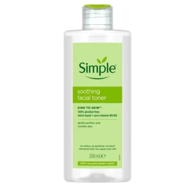 خرید و قیمت تونر سیمپل Simple Soothing Facial Toner حجم 200 میلی لیتر