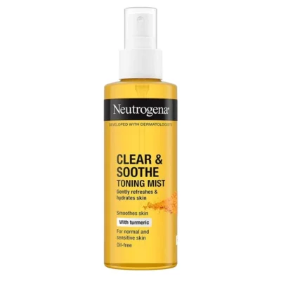 خرید و قیمت اسپری تونر نوتروژینا مدل زردچوبه مخصوص پوست چرب Neutrogena CLEAR & SOOTHE TONING MIST حجم 125 میلی لیتر