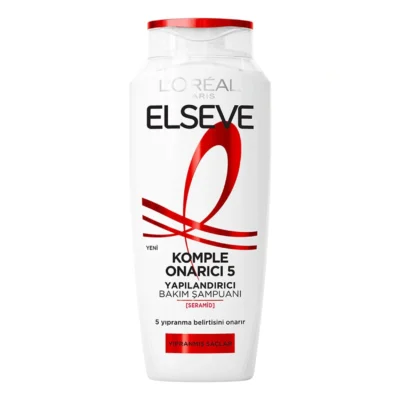 خرید و قیمت شامپو مو لورال السیو ترمیم‌کننده و بازسازی‌کننده ۵ کاره L’Oréal Elseve Komple Onarıcı 5 حجم 300 میلی لیتر