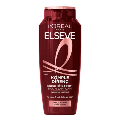 خرید و قیمت شامپو مو لورآل السیو ضد ریزش و تقویت‌کننده مو L’Oréal Elseve Komple Direnç حجم 300 میلی لیتر