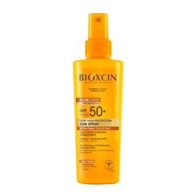 خرید و قیمت اسپری ضد آفتاب فلوئیدی بیوکسین BIOXCIN SUN CARE HIGH PROTECTION حجم 200 میلی لیتر