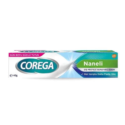 خرید و قیمت چسب دندان مصنوعی کورگا نعنایی COREAGA Nanali وزن 40 گرم