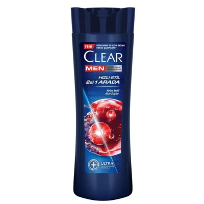 خرید و قیمت شامپو مو ضد شوره کلیر مردانه دوکاره 2 در 1 CLEAR MEN Hızlı Stil 2’si 1 Arada حجم 350 میلی لیتر