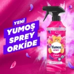 اسپری خوش بو کننده هوا یوموش مدل اورکید Yumos sprey Orkide حجم 450 میلی لیتر