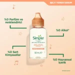 خرید و قیمت سرم جوان ساز و سرم روشن‌کننده سیمپل Simple protect 'N' glow حجم 50 میلی لیتر