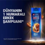 شامپو مو ضد شور کلیر مردانه ضد ریزش مو CLEAR MEN Saç Dökülmesine Karşı حجم 350 میلی لیتر
