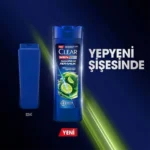 شامپو مو ضد شوره کلیر مردانه حداکثر خنکی CLEAR MEN Maksimum Ferahlık حجم 350 میلی لیتر - Image 11
