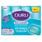 خرید و قیمت صابون حمام دورو رایحه اقیانوس DURU OKYANUS TAZELİĞİ بسته ۴ عددی (۶۰۰ گرم)