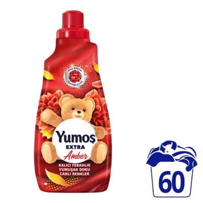 خرید و قیمت مایع نرم‌کننده و خوشبوکننده لباس یوموش اکسترا رایحه کهربا Yumos EXTRA Amber حجم 1440 میلی لیتر