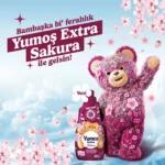 مایع نرم‌کننده و خوشبوکننده لباس یوموش اکسترا رایحه شکوفه گیلاس Yumos EXTRA Sakura حجم 1440 میلی لیتر - Image 3