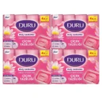 خرید و قیمت صابون حمام دورو رایحه گل‌های بهاری DURU ÇİÇEK TAZÉLİĞİ بسته ۴ عددی (۶۰۰ گرم)
