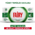 خرید و قیمت دستمال مرطوب سطوح چند منظوره فیری FAIRY POWER WIPES بسته 100 عددی