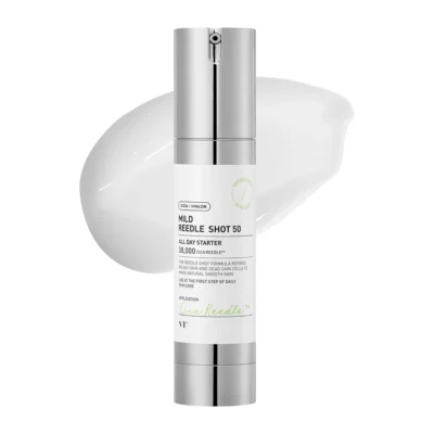 خرید وقیمت اسنس تقویت کننده و تسکین دهنده ریدل شات 50 وی تی کازمتیک VT COSMETICS CICA Reedle Shot Essence حجم 50 میلی لیتر