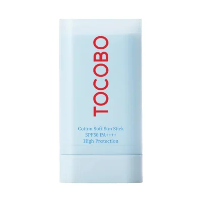 خرید و قیمت ضد آفتاب استیکی توکوبو حاوی عصاره پنبه کتان سافت Tocobo Cotton Soft Sun Stick SPF۵۰ وزن 19 گرم