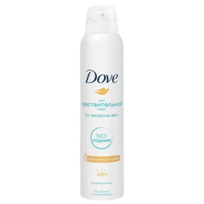 خرید و قیمت اسپری ضد تعریق 48 ساعته زنانه داو رایحه ضد تعریق پوست حساس Dove Sensitive Skin Antiperspirant حجم 200 میلی لیتر