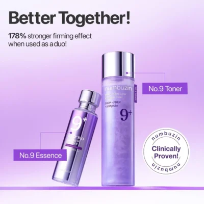 خرید و قیمت تونر پپتاید PDRN و NAD شماره ۹ درخشان تقویت کننده و ضد چروک نامبوزین numbuzin No.9NAD+ PDRN Glow Boosting Toner حجم 150 میلی لیتر