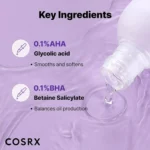 خرید و قیمت تونر لایه بردار درمانی آبرسان و شفاف کننده AHA-BHA کوزارکس COSRX AHA-BHA Clarifying Treatment Toner حجم 150 میلی لیتر