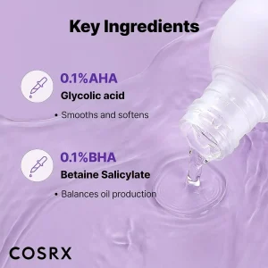 خرید و قیمت تونر لایه بردار درمانی آبرسان و شفاف کننده AHA-BHA کوزارکس COSRX AHA-BHA Clarifying Treatment Toner حجم 150 میلی لیتر