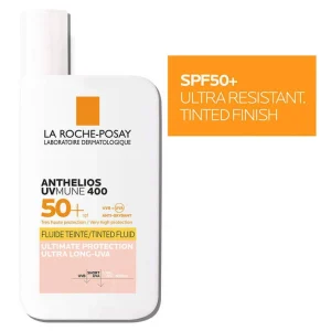خرید و قیمت کرم ضد آفتاب بی رنگ تینت فلوئیدی لاروش پوزای LA ROCHE POSAY ANTHELIOS UVMUNE 400 FLUIDE TEINTÉ SPF50 حجم 50 میلی لیتر