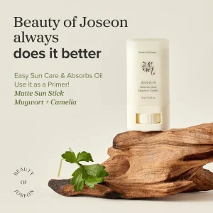 خرید و قیمت ضد آفتاب استیکی مات کننده بیوتی آف جوسان Beauty Of Joseon Matte Sun Stick Mugwort+Camelia وزن 18 گرم