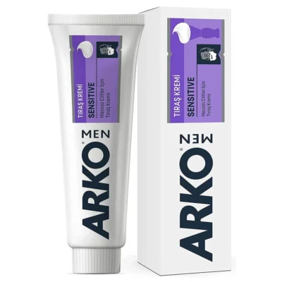 خرید و قیمت خمیر ریش آرکو مدل حساس ARKO sensetive Shaving Cream وزن 90 گرم