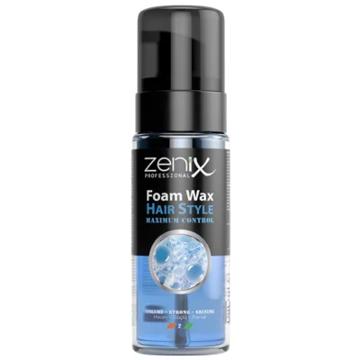خرید و قیمت واکس مو فومی حجم دهنده و براق کننده زنیکس zenix men series hair style wax foam volume strong shine حجم 150 میلی لیتر