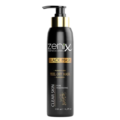 خرید و قیمت ماسک صورت زغالی لایه بردار زنیکس zenix peel off face mask black حجم 130 میلی لیتر