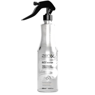 خرید و قیمت اسپری دو فاز مو مدل فون سویو با عصاره آب برنج و کلاژن زنیکس zenix two phase hair conditioner fon suyu rice water collagen حجم 400 میلی لیتر