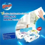 خرید و قیمت دستمال مرطوب سطوح چند منظوره بینگو رایحه لیمو Bingo PRATIK Limon بسته 100 عددی