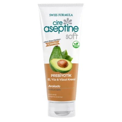 خرید و قیمت کرم دست و صورت و بدن سیر آسپتین رایحه آواکادو cire aseptine PREBİYOTİK Avocado حجم 200 میلی لیتر