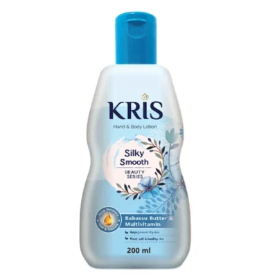 خرید و قیمت لوسین بدن روغن باباسو و مولتی ویتامینه کریس مدل ابریشمی صاف KRIS Silky Smooth Babassu Butter حجم 200 میلی لیتر