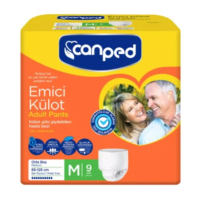 خرید و قیمت پوشک بزرگسال جان پد شرتی سایز مدیوم canped M بسته 9 عددی