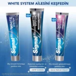 خرید و قیمت خمیر دندان سفید کننده وایت سیستم سیگنال مدل سفیدی پاک کننده Signal WHITE SYSTEM ARINDIRICI BEYAZLIK حجم 75 میلی لیتر