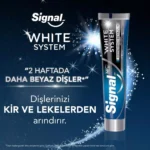 خرید و قیمت خمیر دندان سفید کننده وایت سیستم سیگنال مدل سفیدی پاک کننده Signal WHITE SYSTEM ARINDIRICI BEYAZLIK حجم 75 میلی لیتر