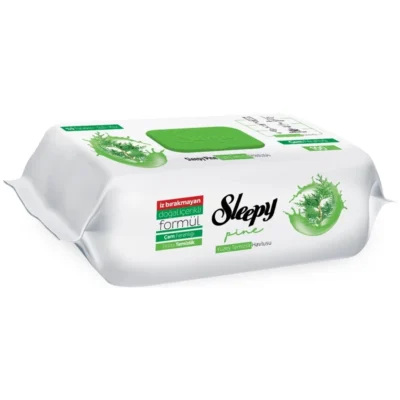 خرید و قیمت دستمال مرطوب سطوح چند منظوره اسلیپی رایحه کاج Sleepy Pine Yüzey Temizlik Havlusu بسته 100 عددی