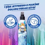 اسپری ضد چروک و خوشبو کننده لباس یوموش رایحه لیلیوم Yumos JET FRESH GİYSİ SPREYİ Lilyum حجم 200 میلی لیتر
