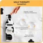 شامپو مو مورفوس مخصوص موهای خشک و موخوره مدل تراپی شیری MORFOSE MILK THERAPY حجم 1000 میلی لیتر - Image 3