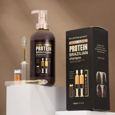 خرید و قیمت شامپو مو بدون سولفات پروتئین برزیلی به همراه آمپول پروتئین مو آرگان ARGAN OIL PROTEIN BRAZILIAN shanpoo حجم ۸۰۰ میلی لیتر