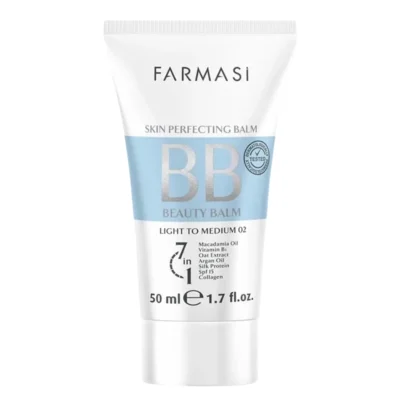 BB کرم فارماسی شماره 02 FARMASI BEAUTY BALM (BB) CRREAM Light to medium حجم 50 میلی لیتر