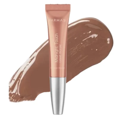 خرید و قیمت برنزر مایع تیوپی پد دار فارماسی مدل برنزِ پاشیده‌ شده FARMASI MIDNIGHT TOUCH Liquid DRIZZLED BRONZE حجم 12 میلی لیتر