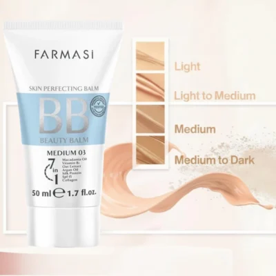 BB کرم فارماسی شماره 03 FARMASI BEAUTY BALM (BB) CRREAM medium حجم 50 میلی لیتر