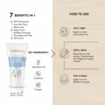 BB کرم فارماسی شماره 01 FARMASI BEAUTY BALM (BB) CRREAM LIGHT حجم 50 میلی لیتر - Image 5
